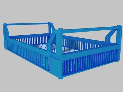 Fruit boxes 3D model
