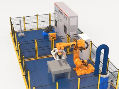 Robotic Automated Welding Workstation 3D model