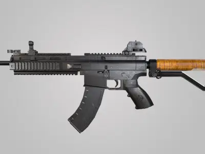 Ruger SR-556 Rifle 3D model