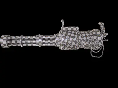 Machine gun 3D model 13