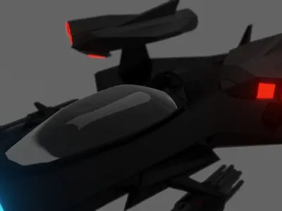 Space ship v1 3D model