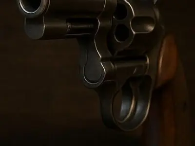colt python 357 Magnum gun 3D model