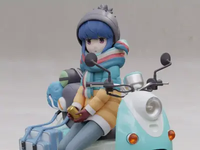 Shima Rin - Yuru Camp 3D Print Figurine 3D print model