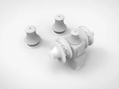 Yacht Windlass 3D Printed 3D print model