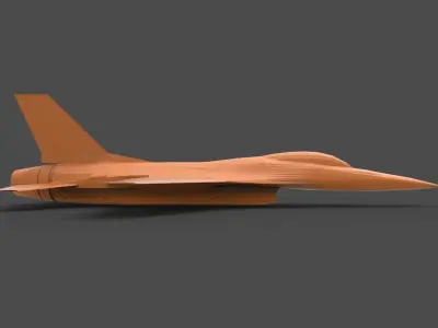 General Dynamics F-16 3D print model