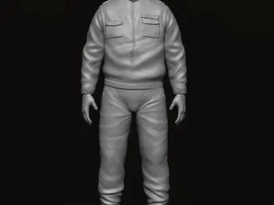 Lowpoly Military Figure 3D model