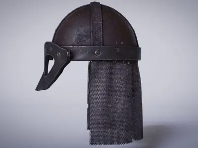 Viking Helmet Low-poly 3D model shop