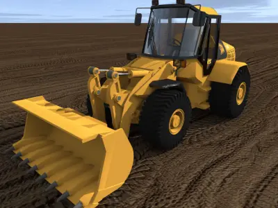 Bulldozer JCB 435 B Free 3D model