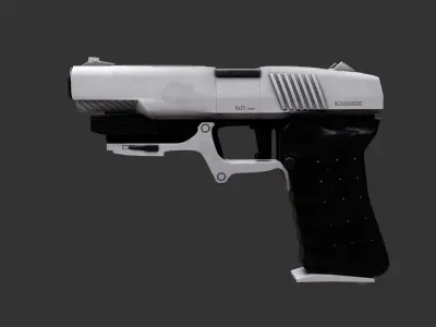Tactical pistol - gun 3D model