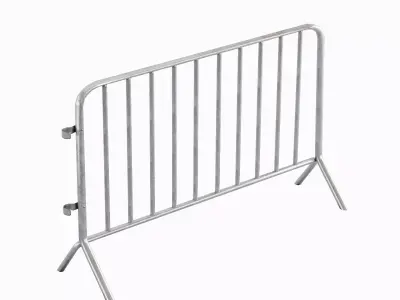 Fence Barrier 01 Low-poly 3D model
