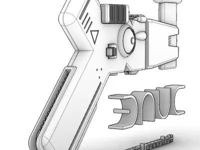 DUNE - Harkkonnen Lasgun Pistol Prop Replica COSPLAY Blaster 3D model