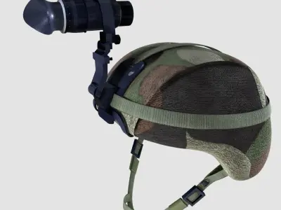 US Soldier Character Low-poly 3D model