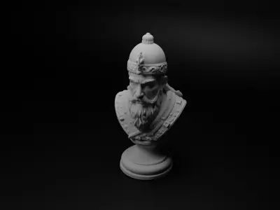 Ottoman Janissary Bust Chess 3D print model