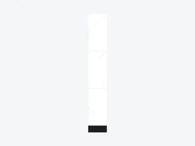 Locker - Laminate - Integral - Classic - 3 Door Low-poly 3D model