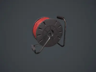 Extension Cable Low-poly 3D model