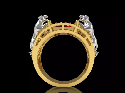 Penther Diamond Ring 3D print model