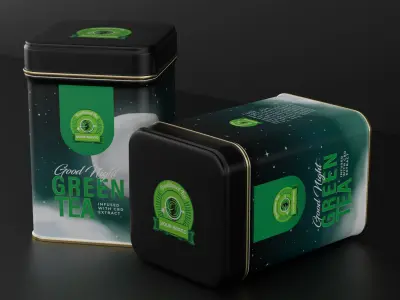 Tea Canister Packaging 3D model