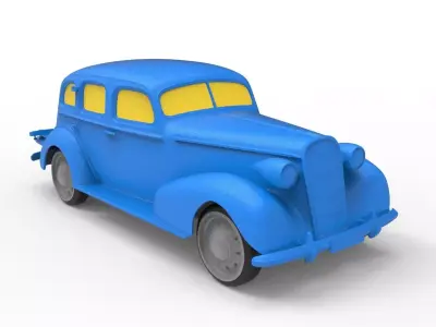 Buick Roadmaster 1936 Classic Car 3D print model