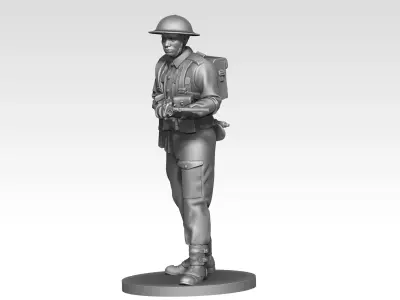 British soldier ww2 06 3D print model