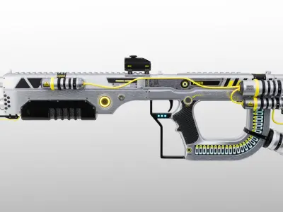 X Weapon Pack Low-poly 3D model