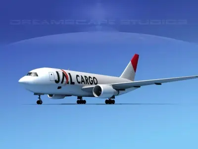 Boeing 767-100 JAL CARGO 3D model
