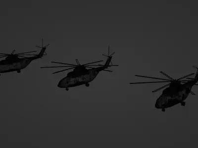 Soviet Helicopter Mi-26 Halo 3D model