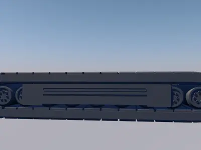 3D tracks for excavator Low-poly 3D model