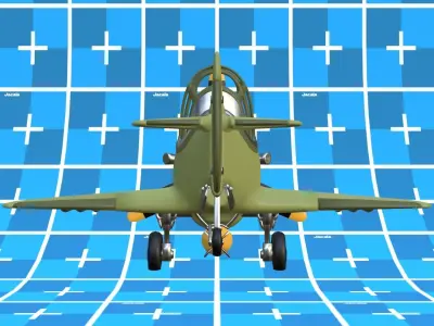 Cartoon Fighter Low-poly 3D model Low-poly 3D model