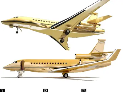 private jet  3D model