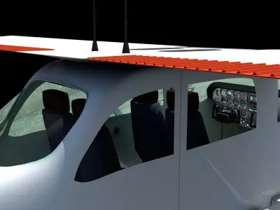 aviao cessna 172 3D model