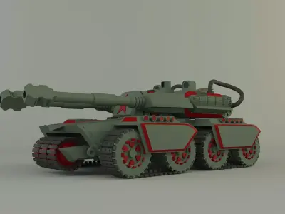 Apocalypse military Tank  3D model
