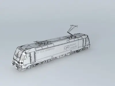 Bombardier - TRAXX F140 AC2 / Kombi Verkehr livery Free 3D model