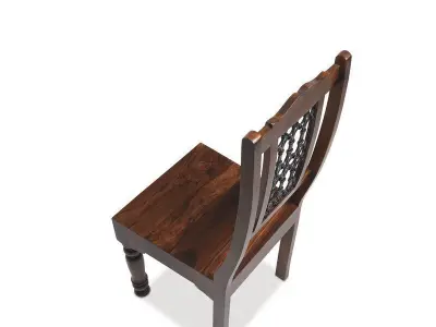 Mathilda Sheesham Diner Chair Curves 3D model