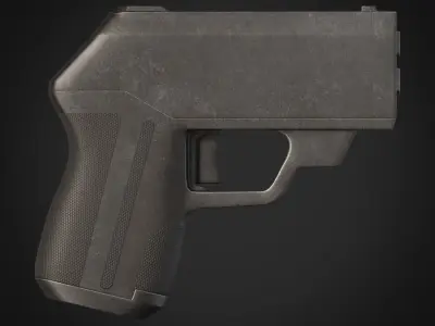 Gun-handgun pistol 3D model