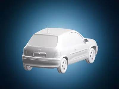 Compact Opel Corsa Hatchback Vehicle Model 3D print model