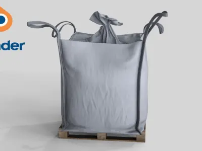 Bulk Bag v2 Low-poly 3D model