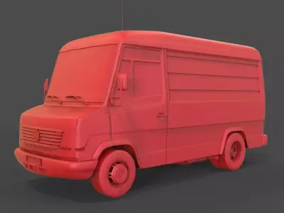 Mercedes-Benz Vario 614D 3D print model