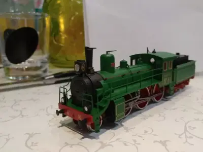 N1Russian Steam Locomotive 3D print model