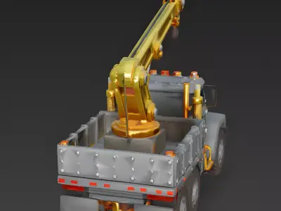 The Gilded Guard Tactical Recovery Vehicle 3D Model Low-poly 3D model