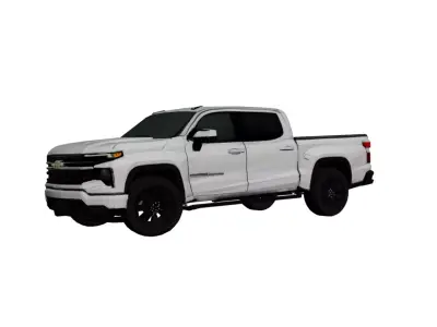 Chevrolet Silverado 2026 Low Poly Modern Pickup Truck 3D Low-poly 3D model