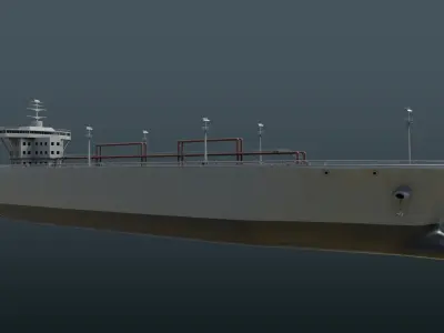 Fleet Oilers and Replenishment Ship  Low-poly 3D model