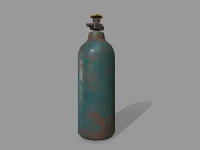 Propane Tank Low-poly 3D model 10
