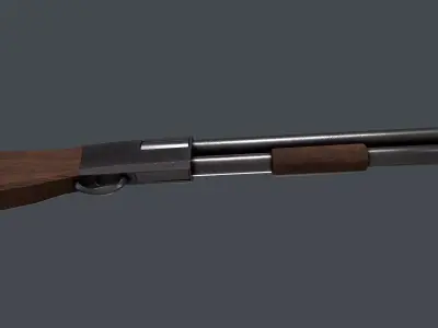 Stylized Pumpaction Shootgun 3D model