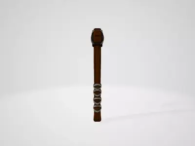 Viking axe Low-poly 3D model 10