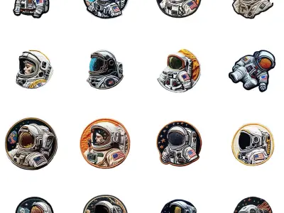 Astronaut patch Bundle PBR Texture Texture purchase
