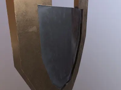 Low Poly Shield Free low-poly 3D model