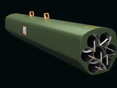 FZ220 Rocket Launcher 3D model