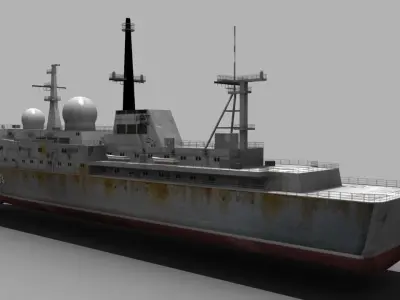 BALZAM SHIP Low-poly 3D model