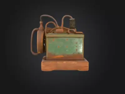 Steampunk Radiance Low-poly 3D model