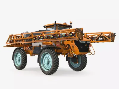 Folding Arms Farm Sprayer Generic 3D model